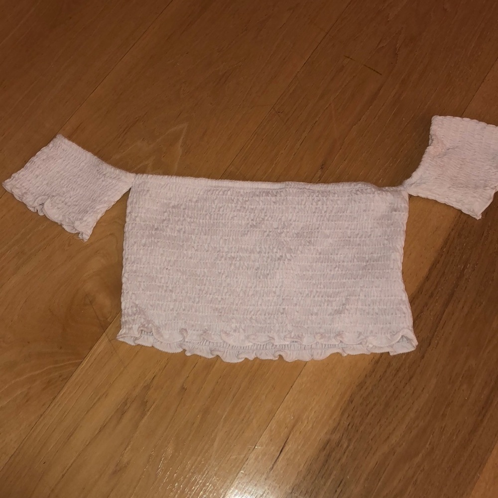 White crop top